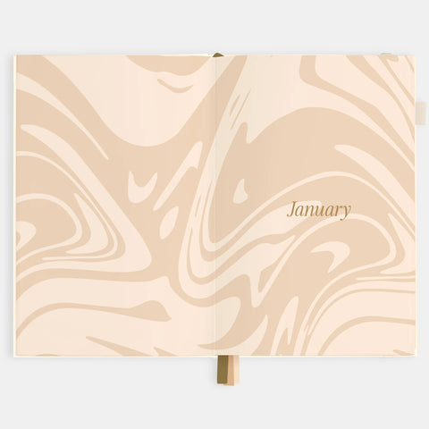 2026 A5 Vertical Planner - Creme