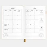 2026 A5 Vertical Planner - Creme