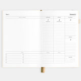 2026 A5 Vertical Planner - Creme
