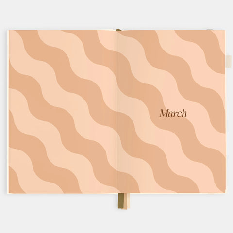 2026 A5 Vertical Planner - Creme