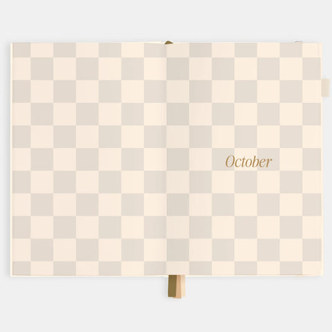 2026 A5 Vertical Planner - Creme