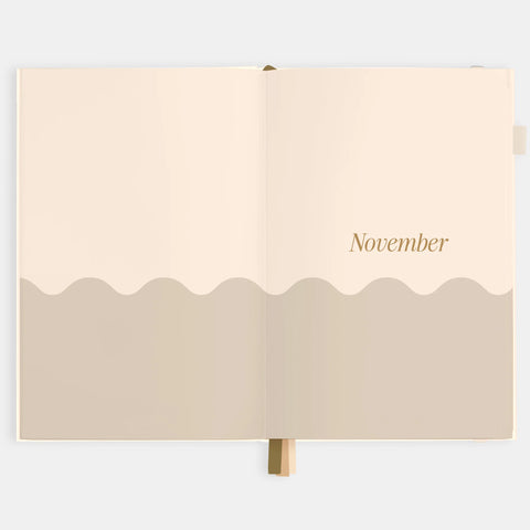 2026 A5 Vertical Planner - Creme