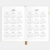 2026 A5 Vertical Planner - Creme