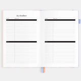2026 A5 Academic Vertical Planner - Powder Stripe