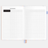 2026 A5 Academic Vertical Planner - Powder Stripe
