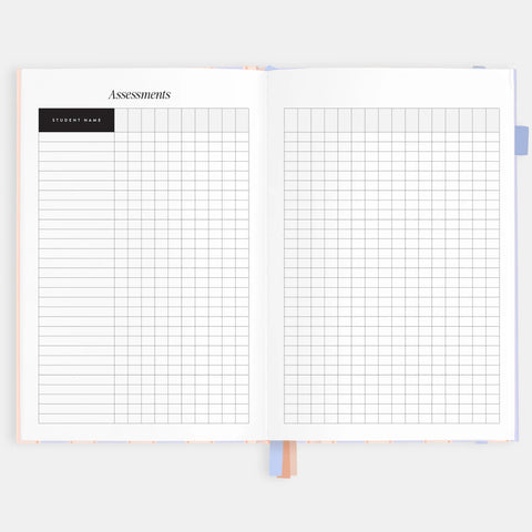 2026 A5 Academic Vertical Planner - Powder Stripe