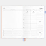 2026 A5 Academic Vertical Planner - Powder Stripe
