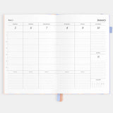 2026 A5 Academic Vertical Planner - Powder Stripe