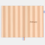 2026 A5 Academic Vertical Planner - Powder Stripe