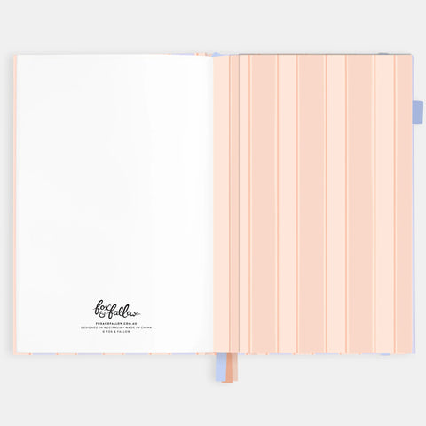 2026 A5 Academic Vertical Planner - Powder Stripe