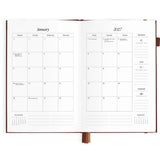 2027 A5 Vertical Planner - Chocolate