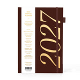 2027 A5 Vertical Planner - Chocolate
