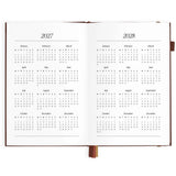 2027 A5 Vertical Planner - Chocolate