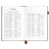2027 A5 Vertical Planner - Chocolate