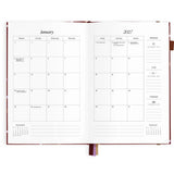 2027 A5 Vertical Planner - Cherry Wisteria