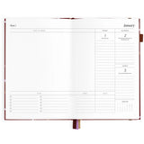 2027 A5 Vertical Planner - Cherry Wisteria