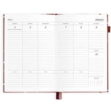 2027 A5 Vertical Planner - Cherry Wisteria