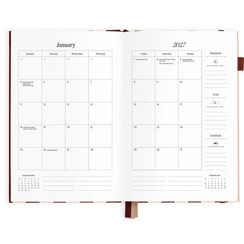 2027 A5 Vertical Planner - Sorrento