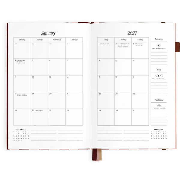 2027 A5 Vertical Planner - Sorrento