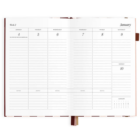 2027 A5 Vertical Planner - Sorrento