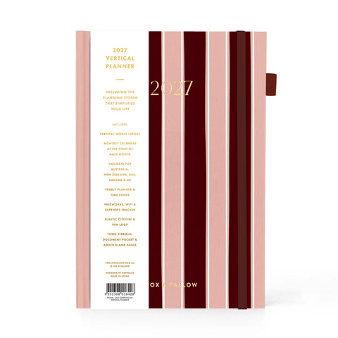 2027 A5 Vertical Planner - Sorrento