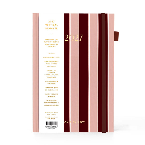 2027 A5 Vertical Planner - Sorrento