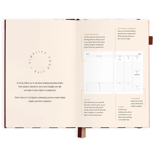 2027 A5 Vertical Planner - Sorrento