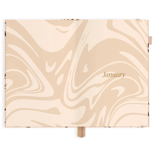 2027 A5 Vertical Planner - Amalfi Latte