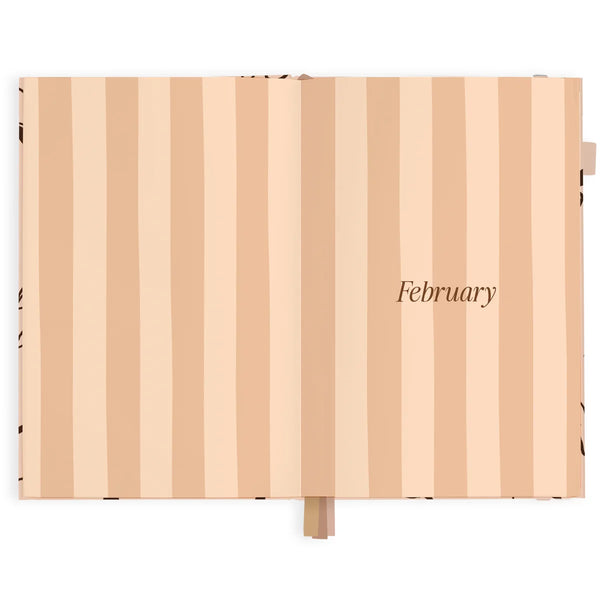 2027 A5 Vertical Planner - Amalfi Latte