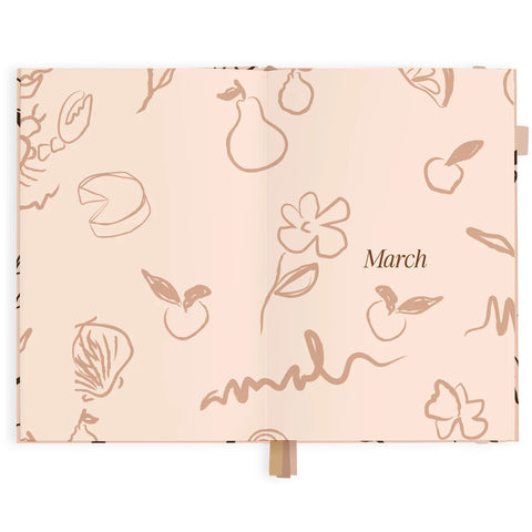 2027 A5 Vertical Planner - Amalfi Latte