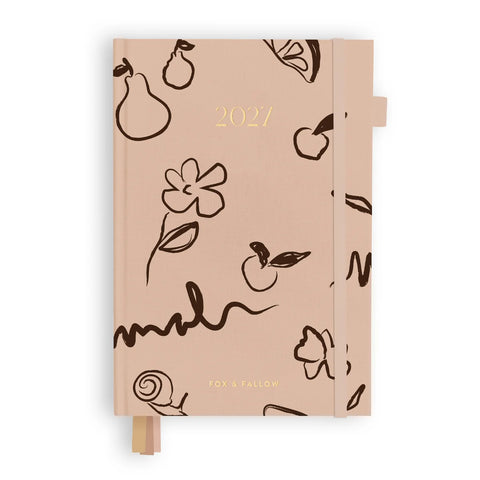 2027 A5 Vertical Planner - Amalfi Latte