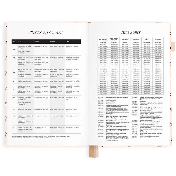 2027 A5 Vertical Planner - French Bows