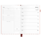 2027 A5 Horizontal Planner - Rosé Pinstripe