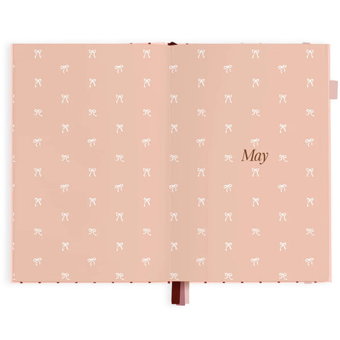2027 A5 Horizontal Planner - Rosé Pinstripe