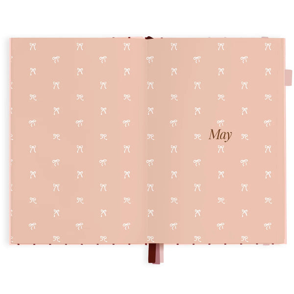 2027 A5 Horizontal Planner - Rosé Pinstripe