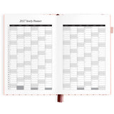 2027 A5 Horizontal Planner - Rosé Pinstripe