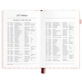 2027 A5 Horizontal Planner - Rosé Pinstripe