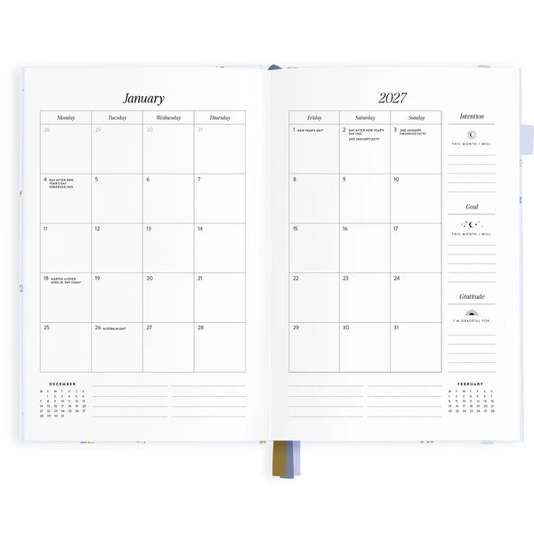 2027 A5 Horizontal Planner - Cornflower