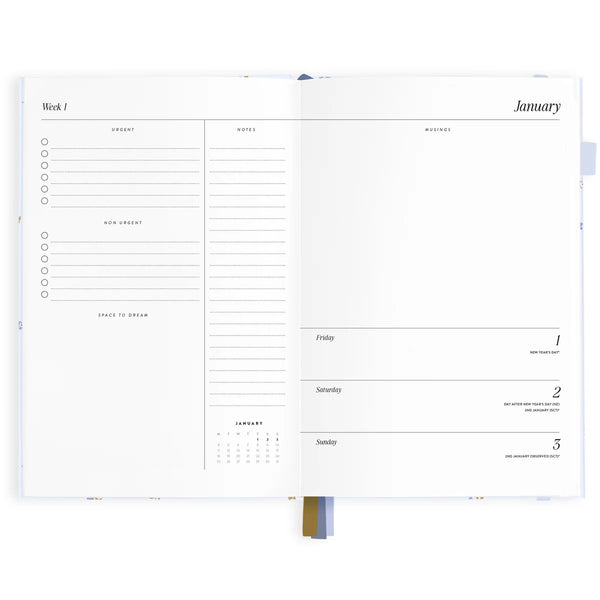 2027 A5 Horizontal Planner - Cornflower