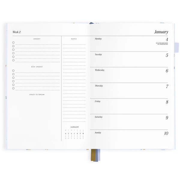2027 A5 Horizontal Planner - Cornflower