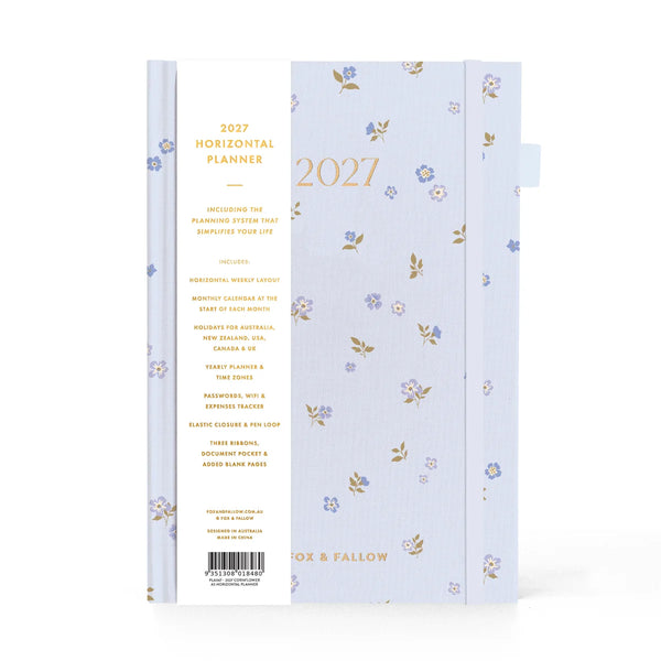 2027 A5 Horizontal Planner - Cornflower