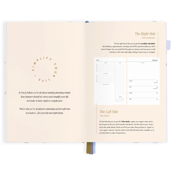 2027 A5 Horizontal Planner - Cornflower
