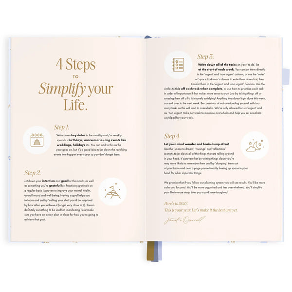 2027 A5 Horizontal Planner - Cornflower