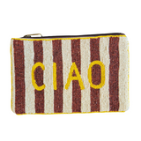 Brown Ciao Beaded Purse