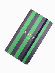 Zjoosh-Paige Journal Navy Green Stripe