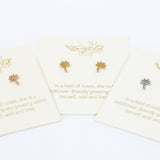 LOVE LUNAMEI-Inspiration Palm Trees Earrings in Gold or Silver