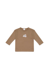 Jamie Kay- Pima Cotton Arnold Long Sleeve Top - Tiger Sasha Puppy