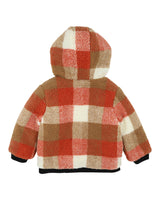 Mr Fox Check Sherpa Coat