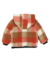 Mr Fox Check Sherpa Coat