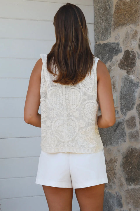 Crochet Top Natural